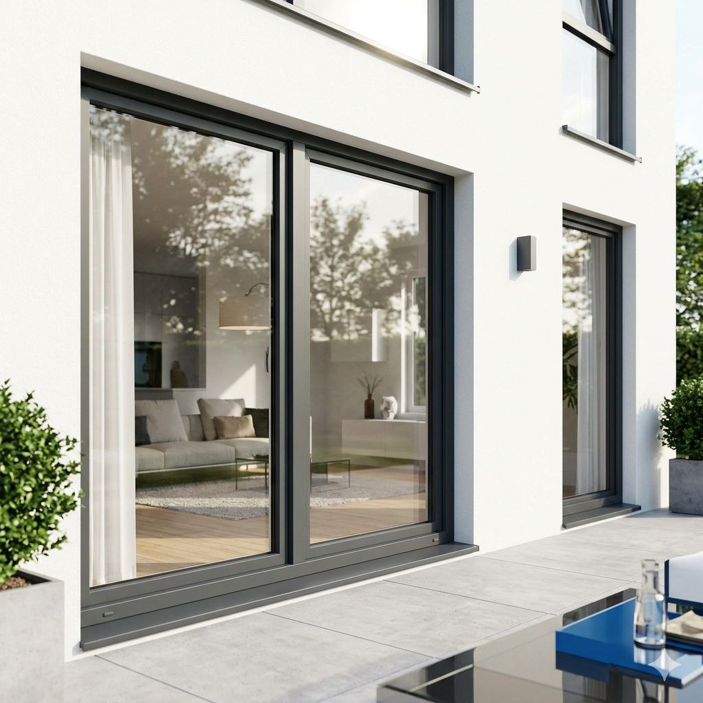 Showroom mit Fensterpräsentation